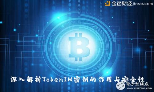 深入解析TokenIM密钥的作用与安全性